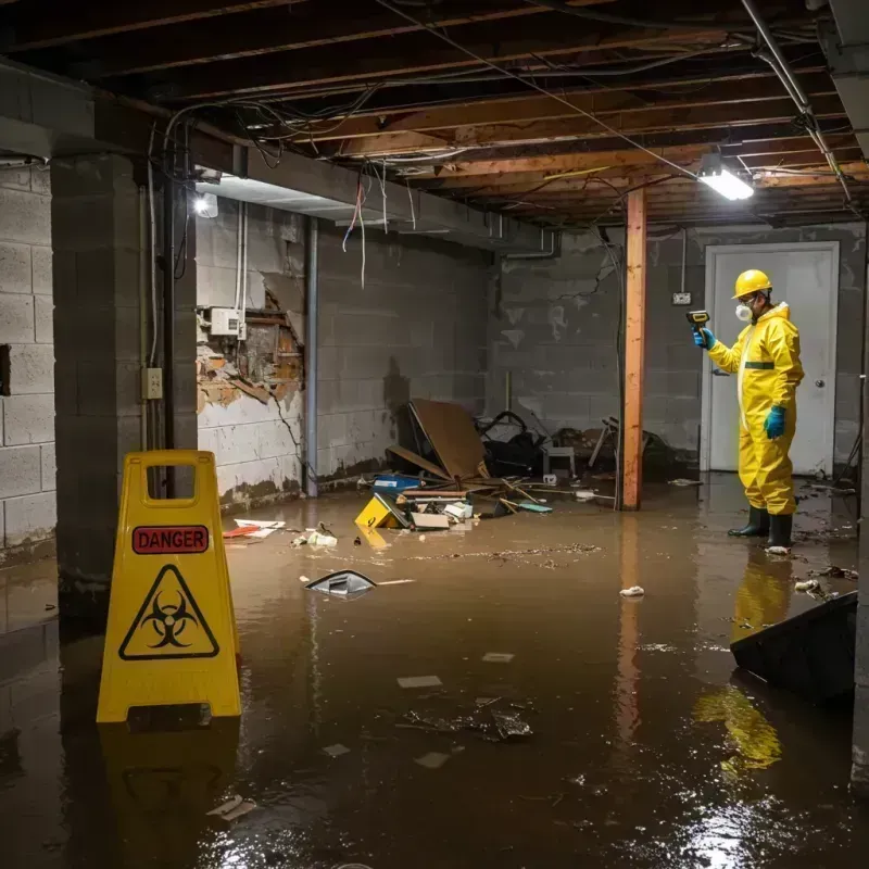 Flooded Basement Electrical Hazard in Deuel County, NE Property